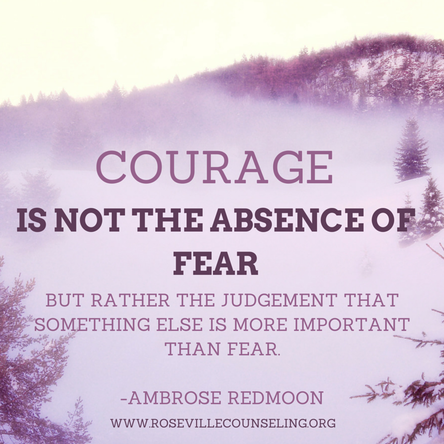 Inspirational quote: Courage